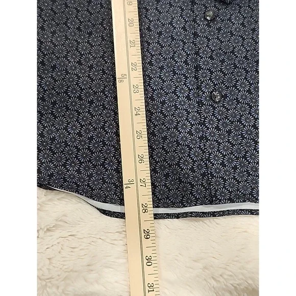 Travis Mathew NWT‎ Country Mile Long Sleeve Shirt Mens S Black Button-up Floral - Picture 5 of 9